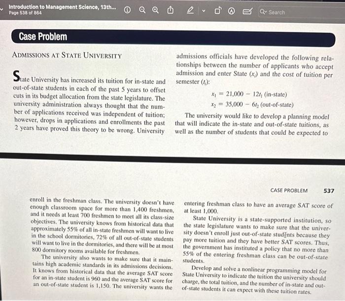 perform the analysis and develop a breifing