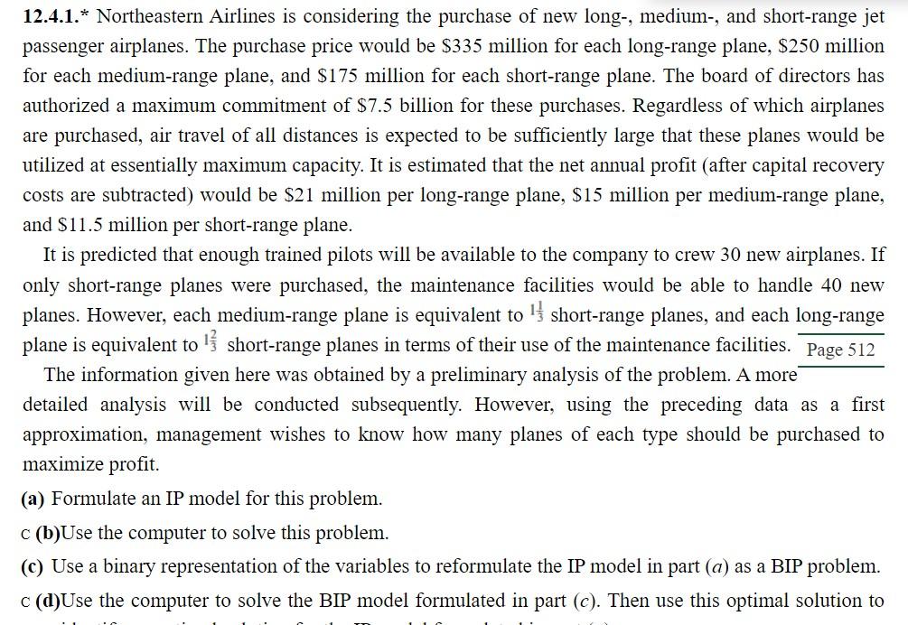 Need a & c only 12.4.1. Northeastern Airlines is