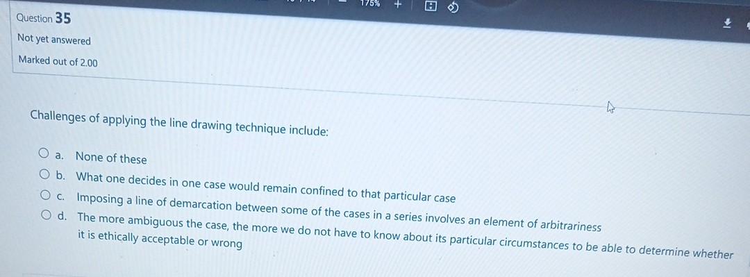 Challenges of applying the line drawing technique