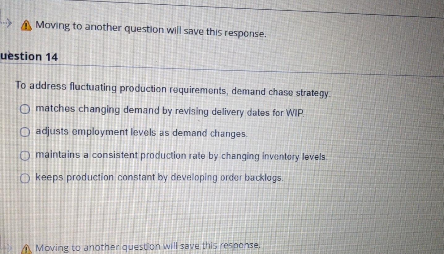 Moving to another question will save this