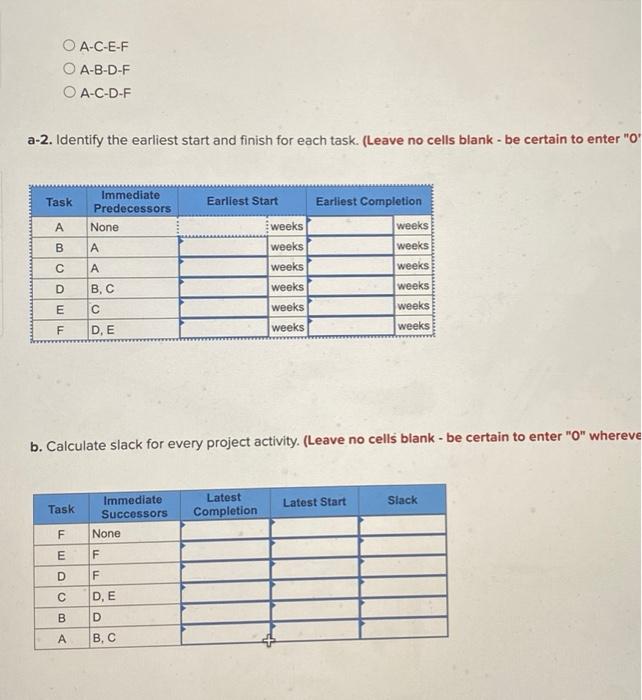 Given the following project network: TaskB 7