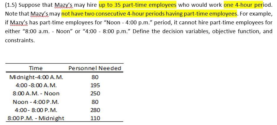 PLEASE READ THROUGH THE PROBLEM DOESN'T NEED TO