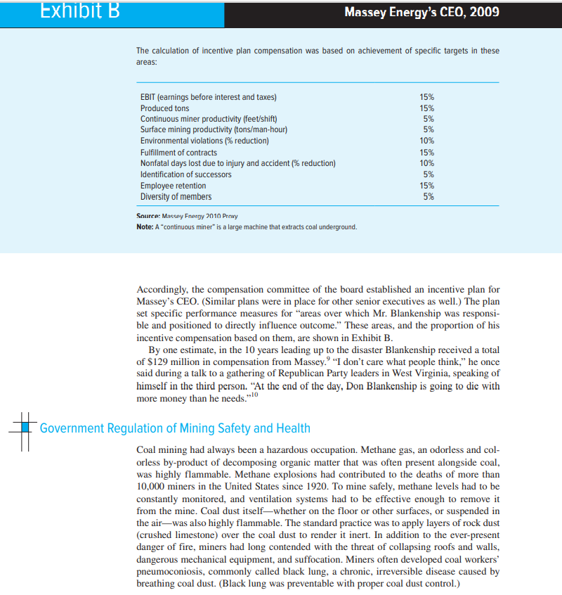 Read case seven entitled "The Upper Big Branch