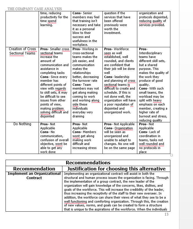 SAMPLE FORMAT OF A SIMILAR IVEY CASE ANALYSIS.