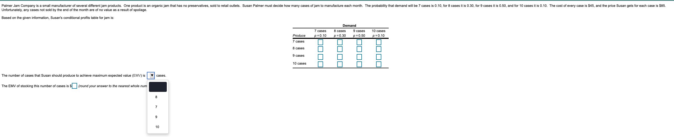 Palmer Jam Company is a small manufacturer of