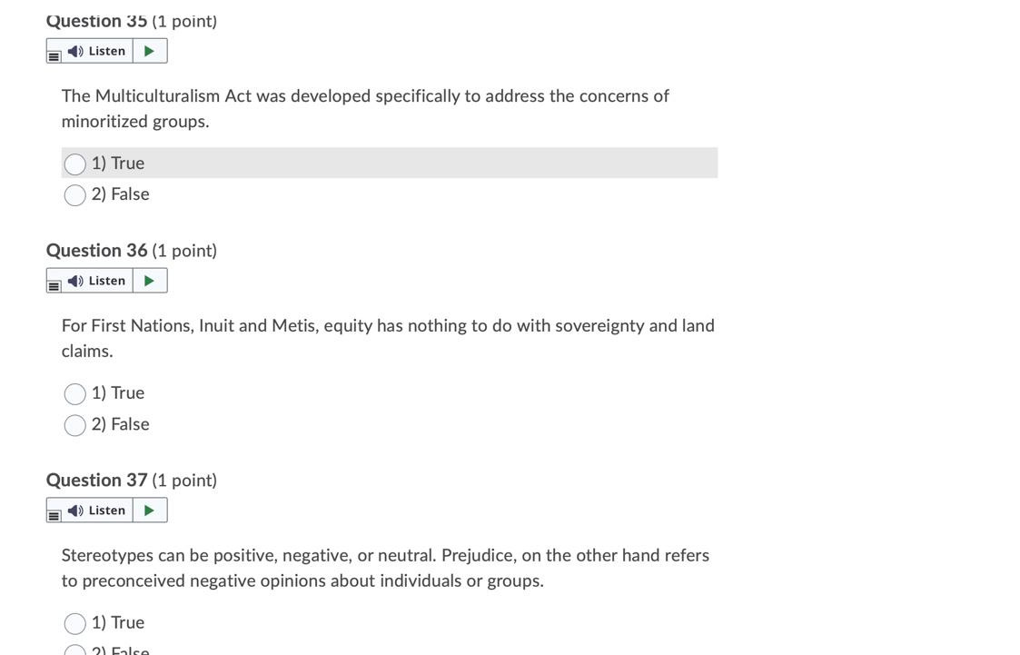 Question 31 (1 point) E) Listen The term