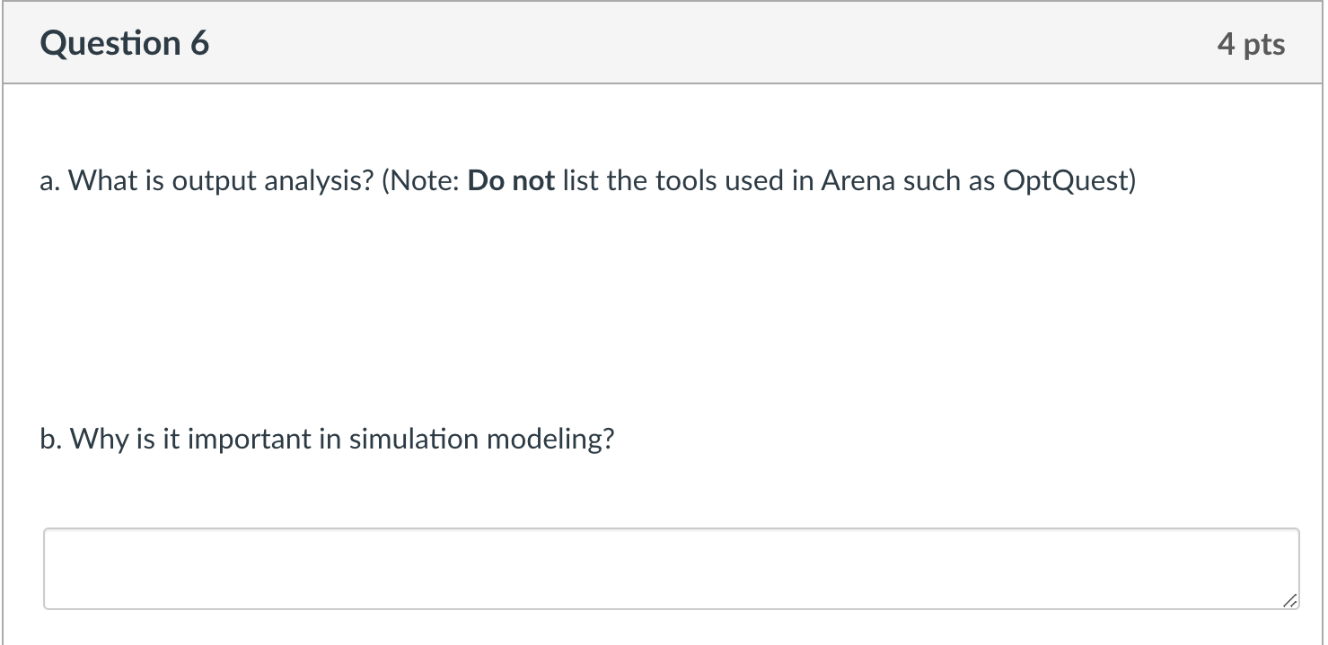 Note: Please answer this single simulation