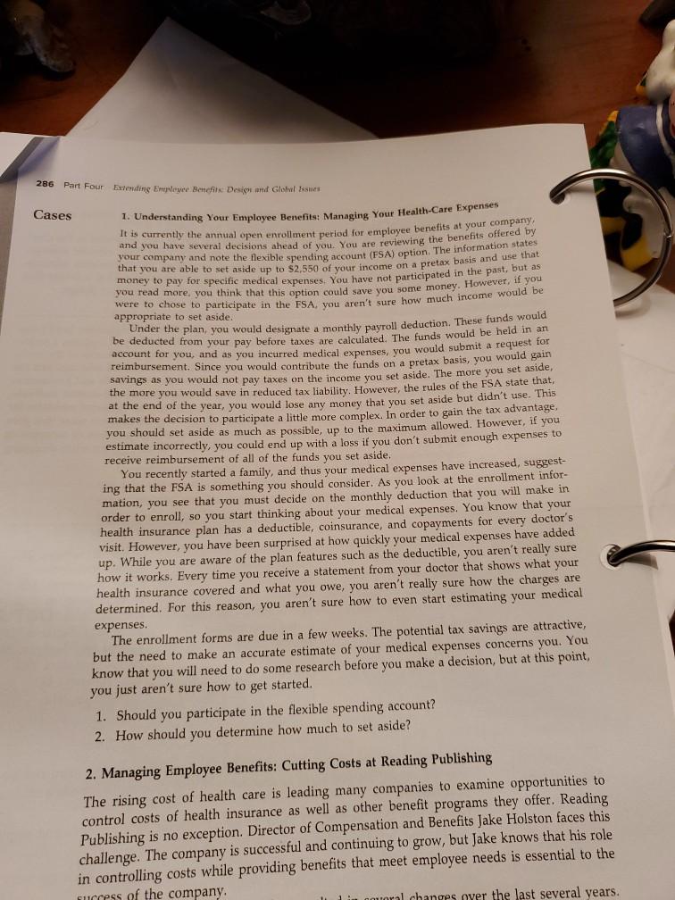 i need to answer question 1 and 2. it's about