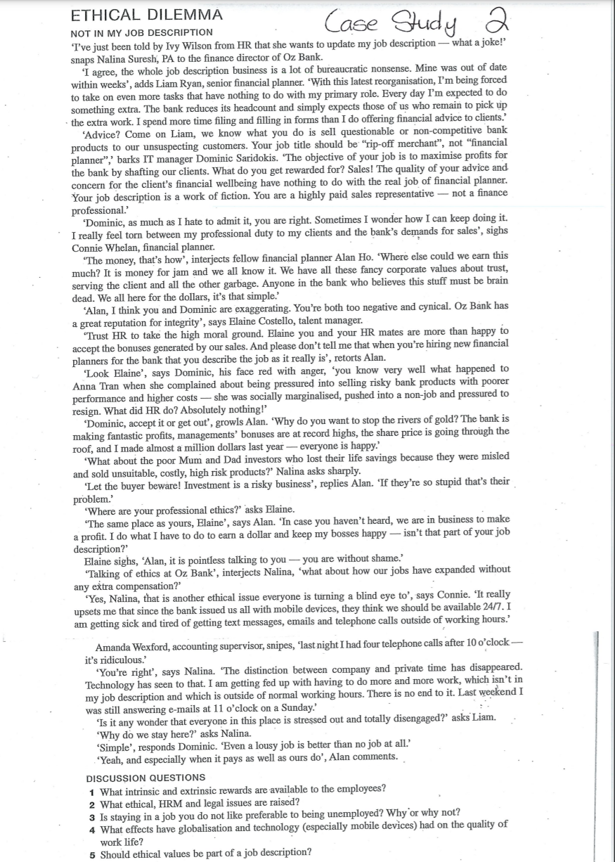 Please answer qn 4 and 5. Thank you Case Study a