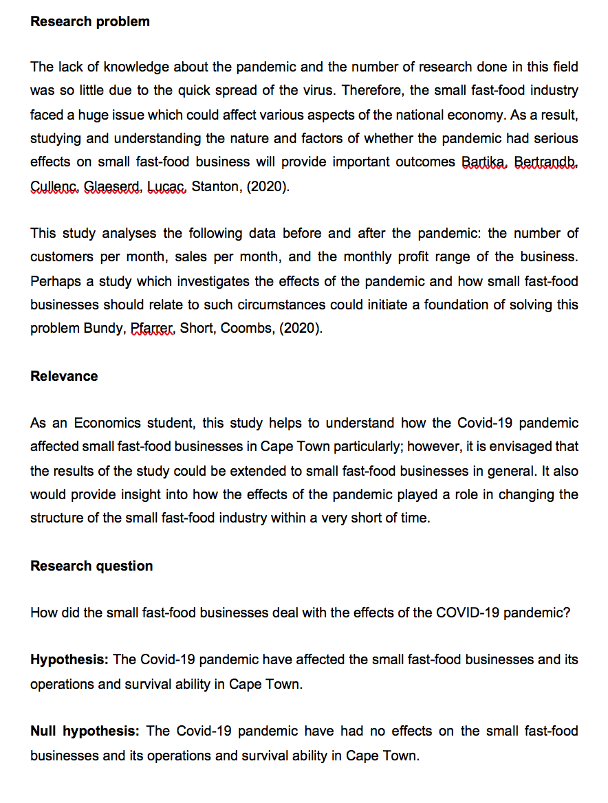 Based on the information provided, please write