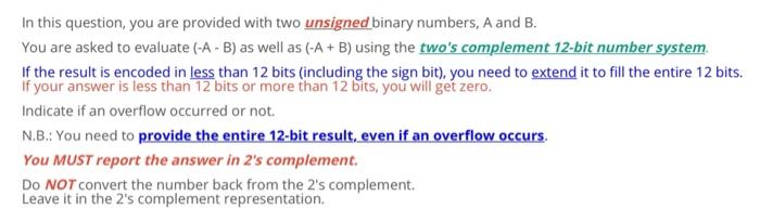 In this question, you are provided with two