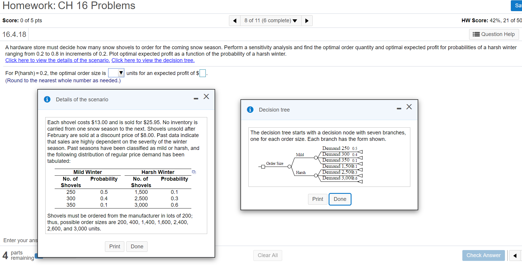 Please show work Homework: CH 16 Problems Sa