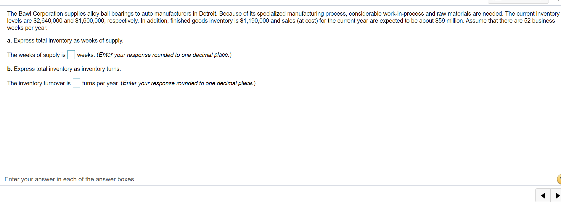 The Bawl Corporation supplies alloy ball bearings