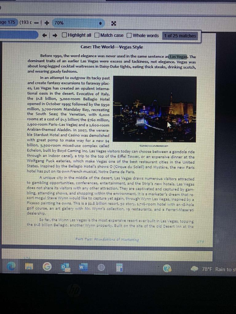 Case: The World - Vegas Style Read the Las Vegas