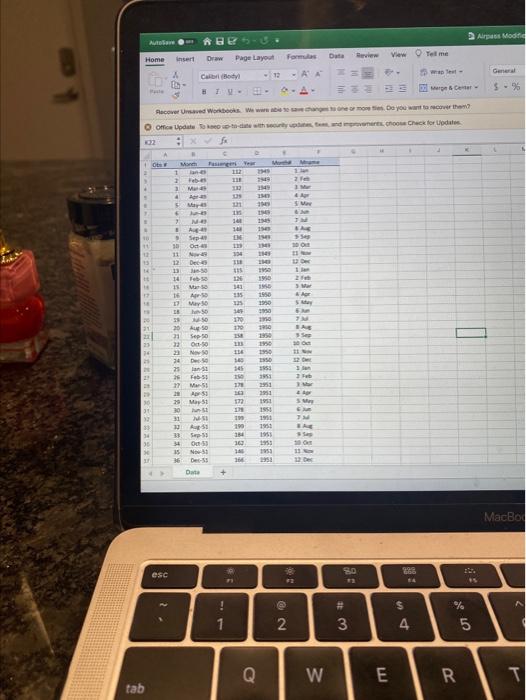 1 pts Question 8 The attached data set contain