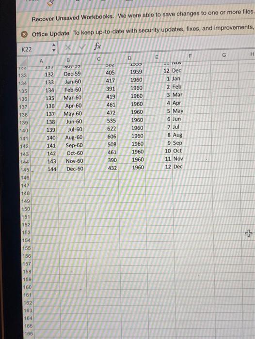1 pts Question 8 The attached data set contain