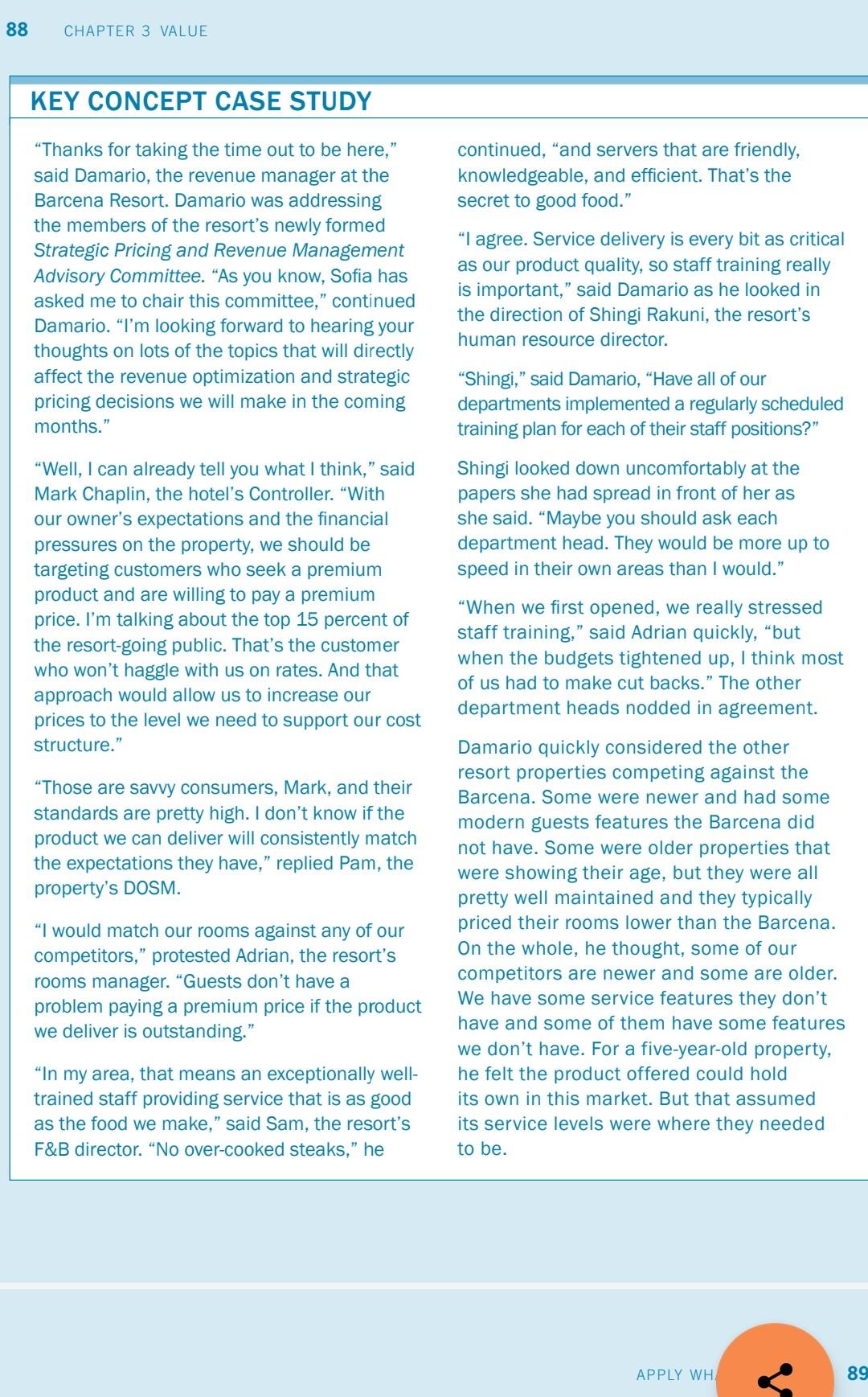 88 CHAPTER 3 VALUE KEY CONCEPT CASE STUDY Thanks