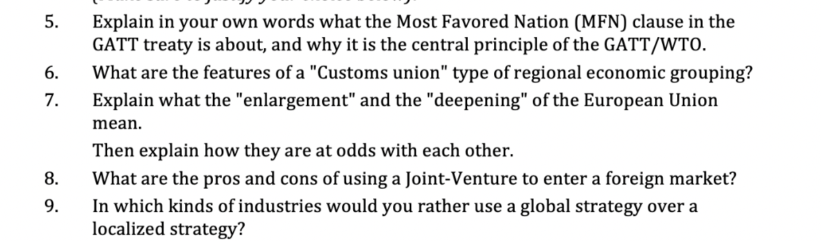 5. Explain in your own words what the Most