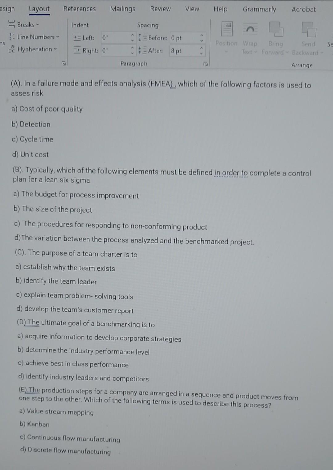 esign Layout References Mailings Review View Help