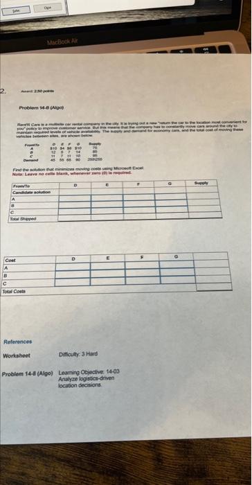 2. Ausiand ment Froblem is 18 ingol References