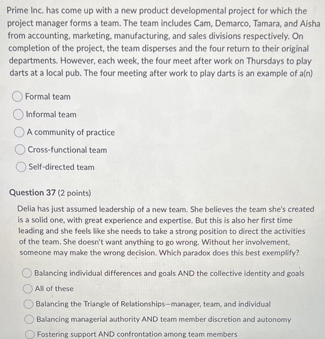 please answer all! Prime Inc. has come up with a