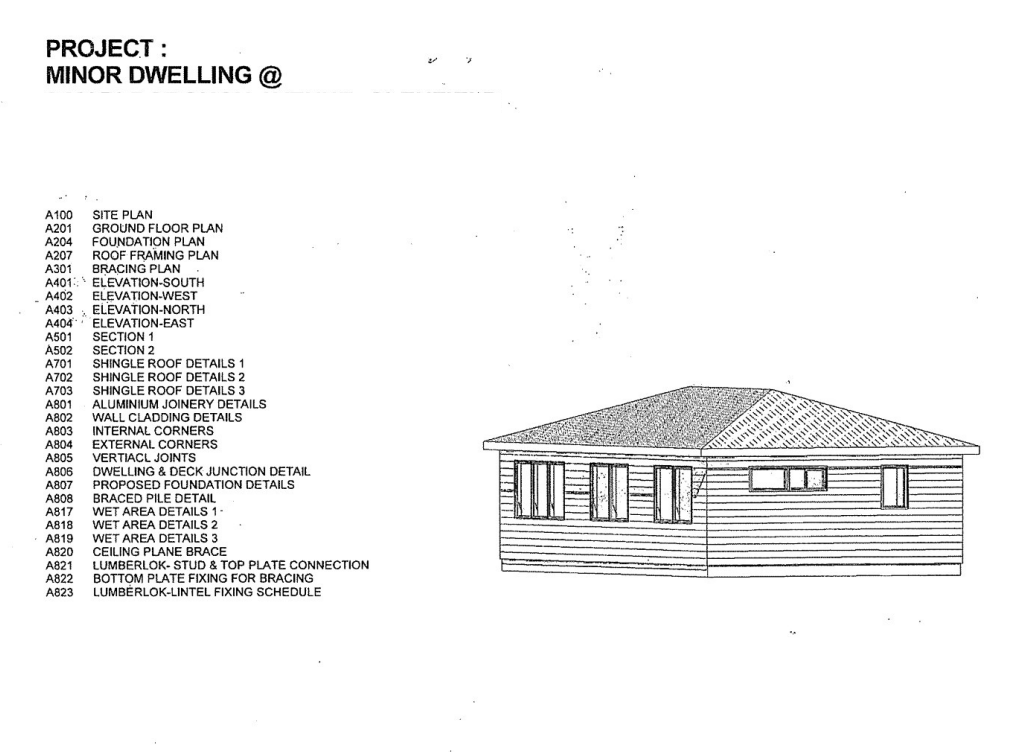 Produce a work breakdown structure for the minor