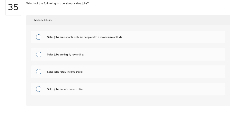 Relationship Marketing is not: 33 Multiple Choice