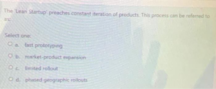 The Lean Startup preaches constant iteration of