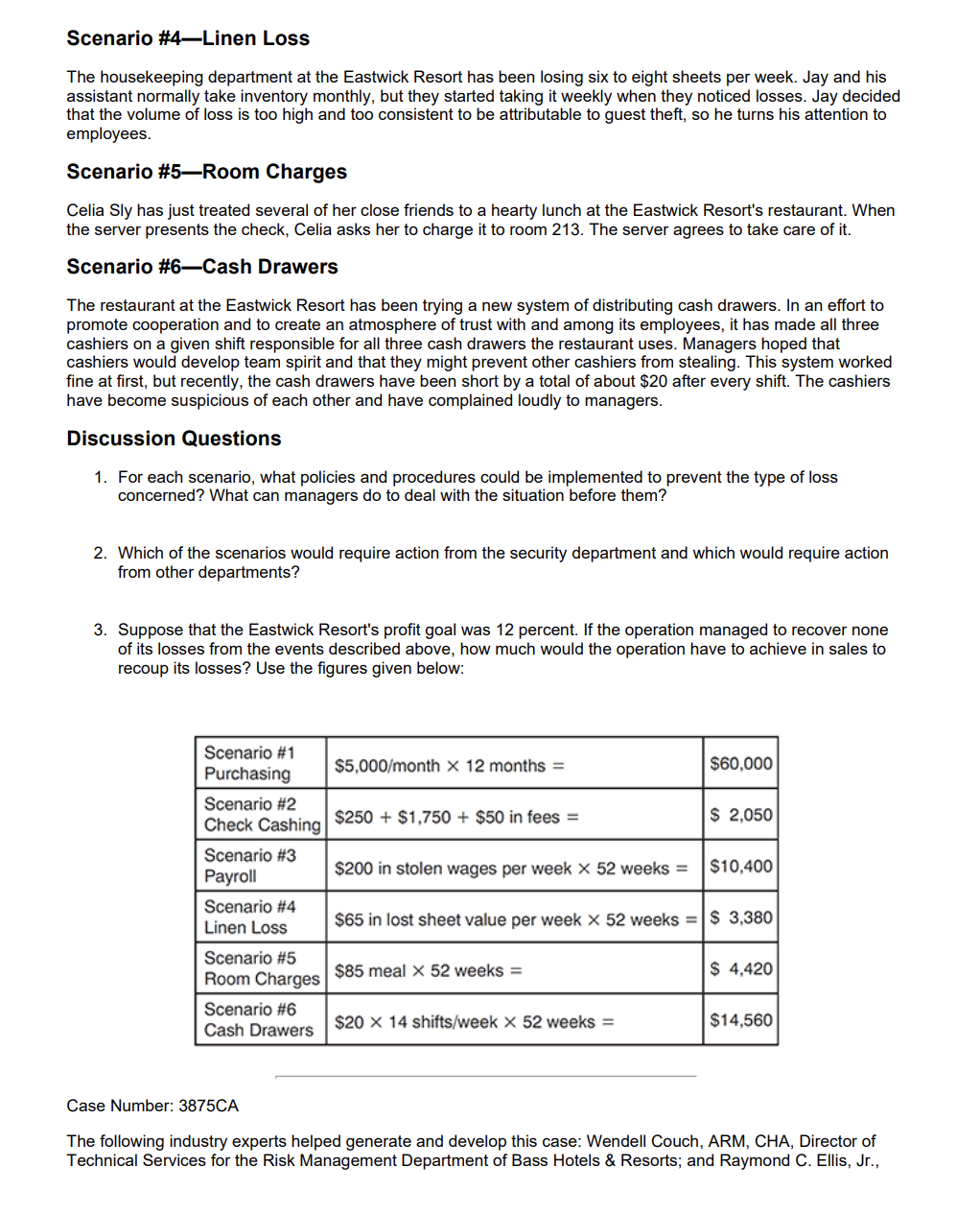 387.3: Security and Loss Prevention Management