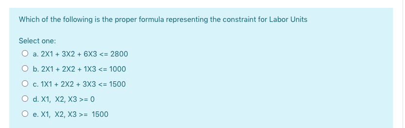 For the following questions, consider the