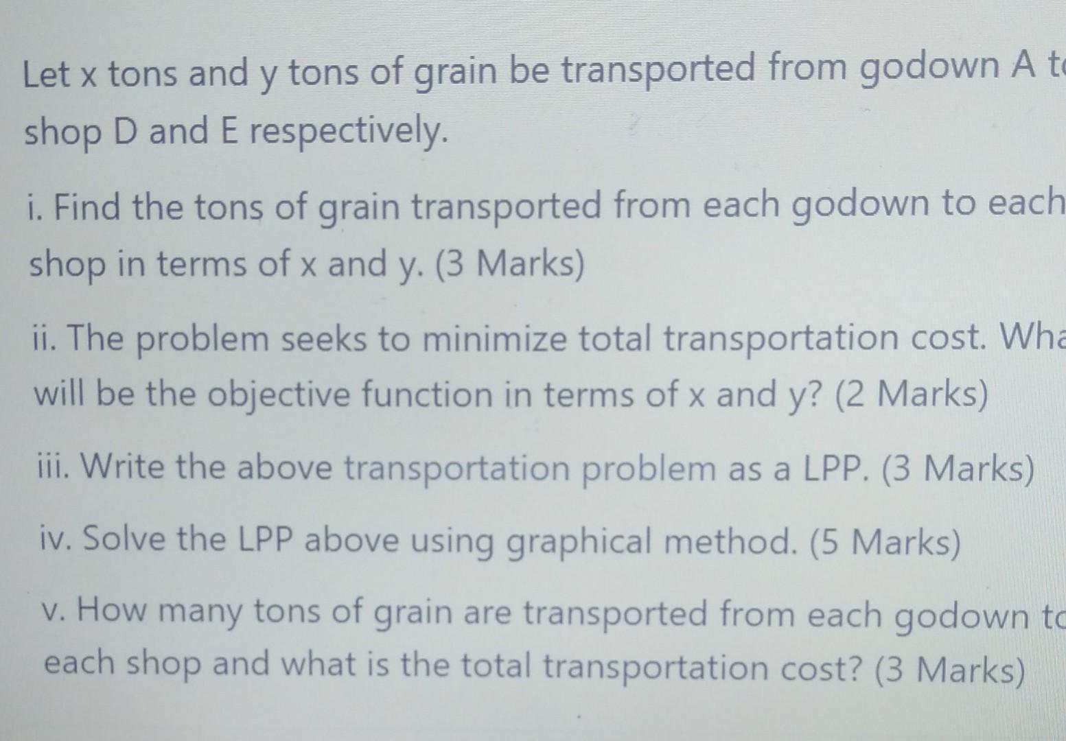 please help me solve Two Godowns A and B have