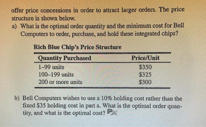 Only for b) what is the table adjusted for Q? I