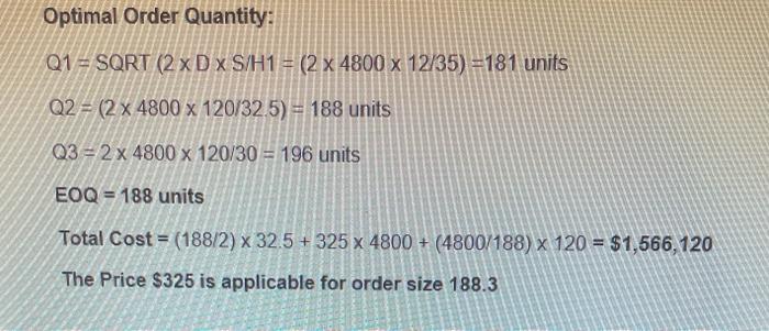 Only for b) what is the table adjusted for Q? I