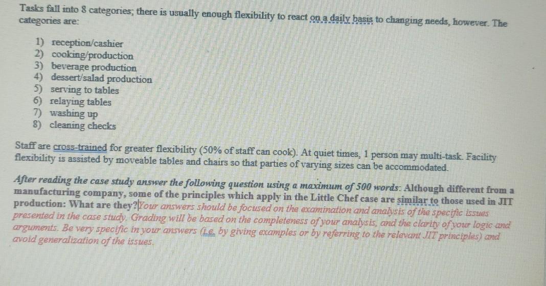 RUB doo JIT Case Study Little Chef roadside