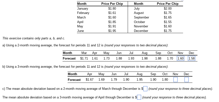 This exercise contains only parts a,b, and c. a)