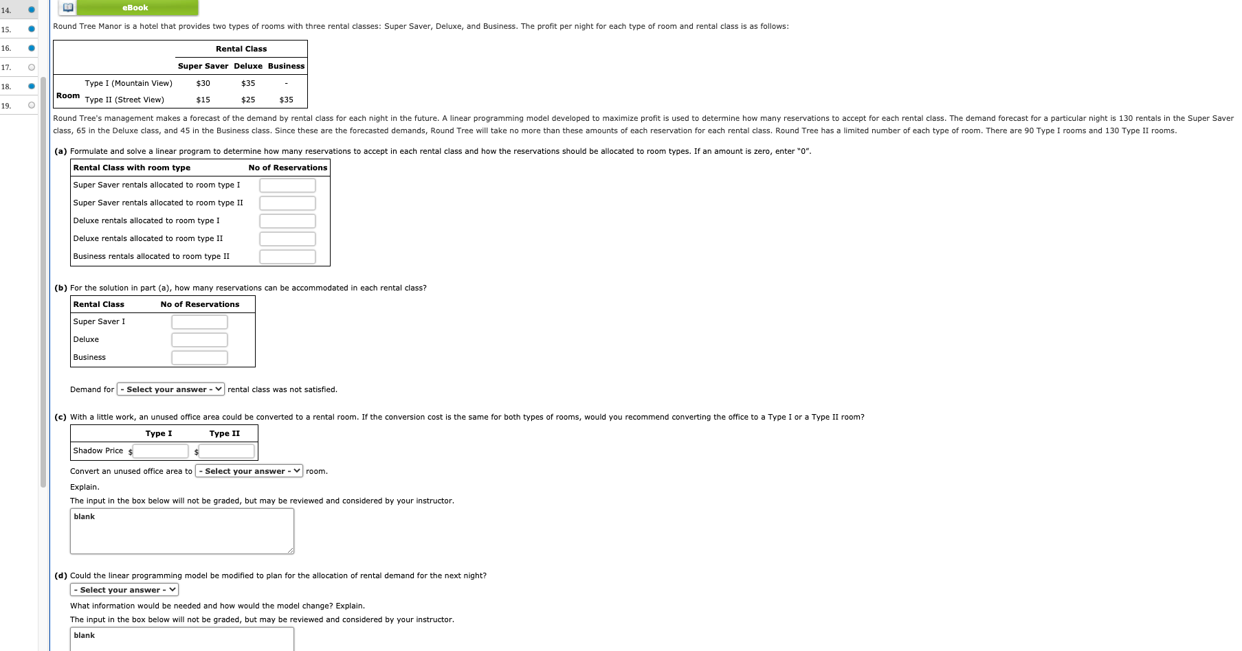 14. EE eBook 15. Round Tree Manor is a hotel that