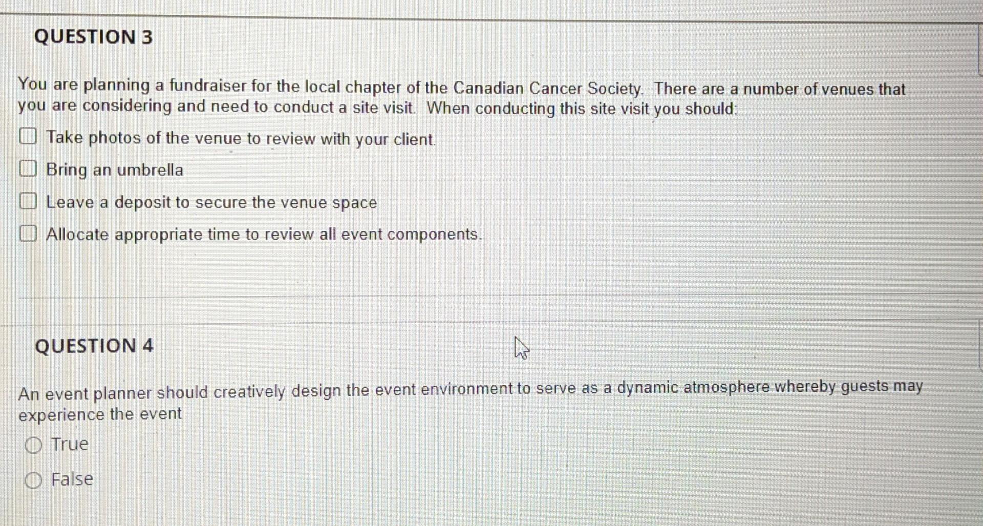 answer those questions... thanks During the