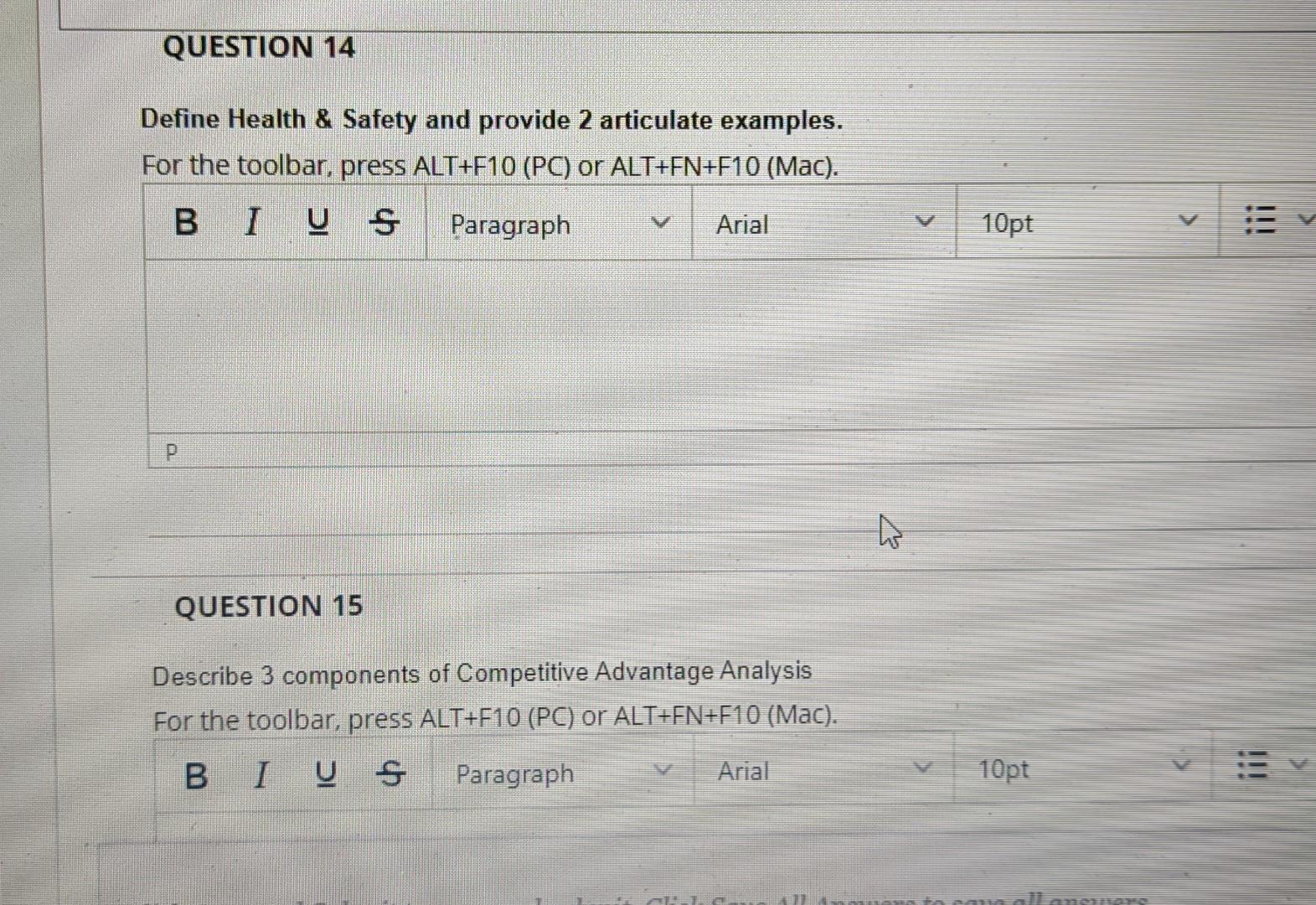 answer those questions... thanks During the