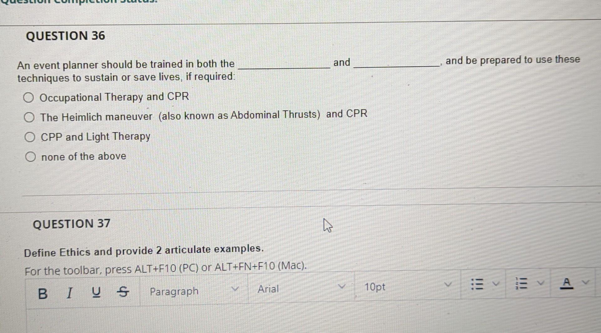 answer those questions... thanks During the