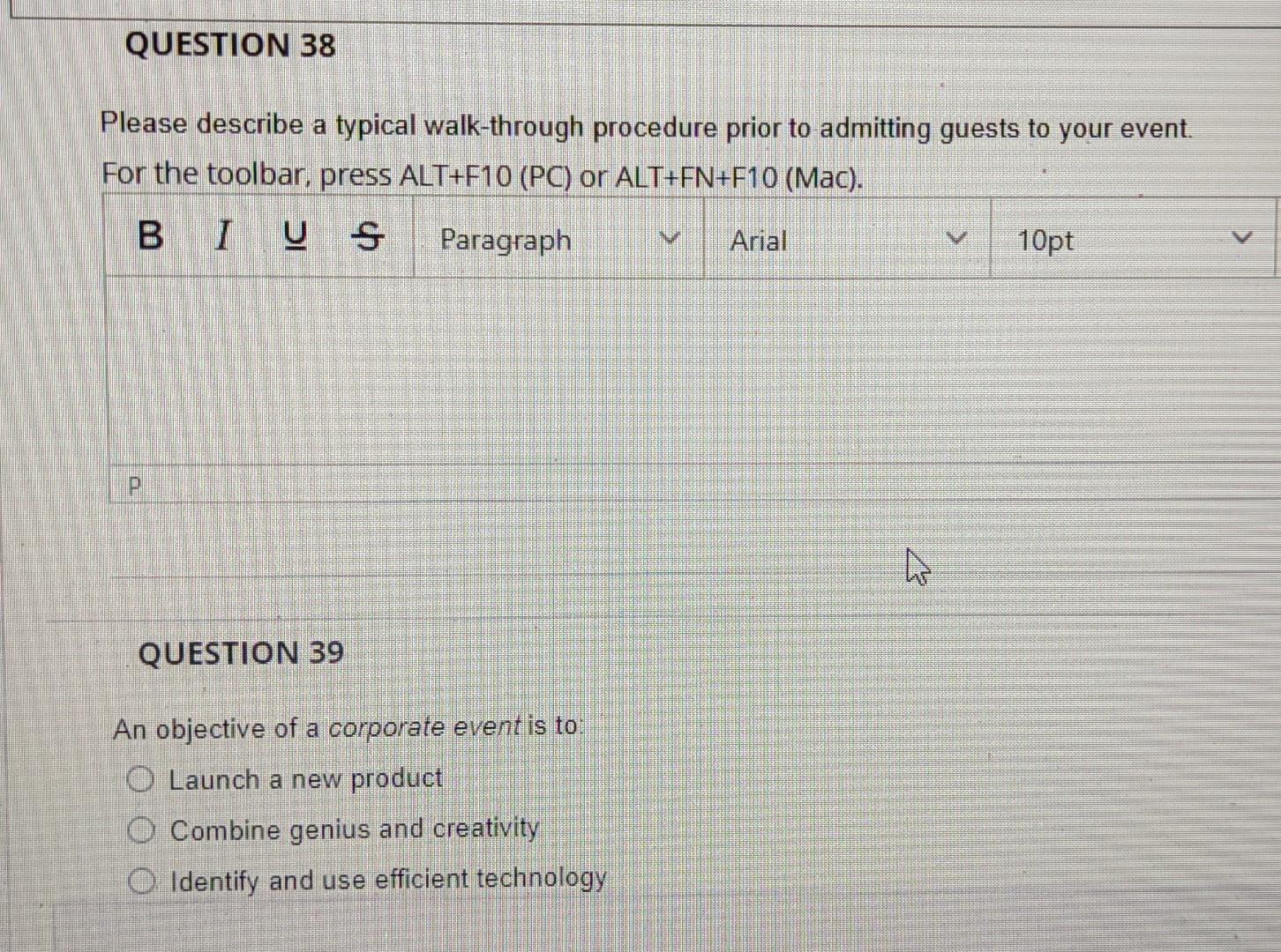 answer those questions... thanks During the