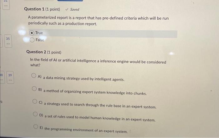 please help me A parameterized report is a report