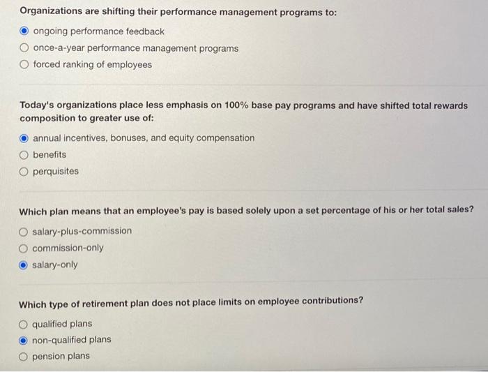 Organizations are shifting their performance