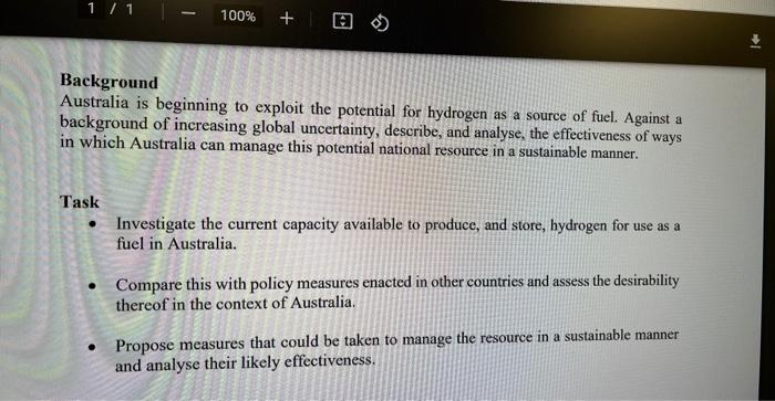 Help me please Background Australia is beginning