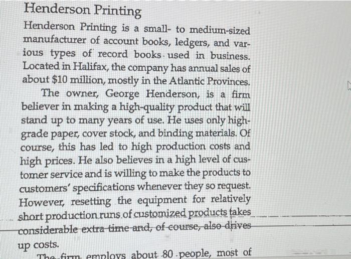 Henderson Printing Henderson Printing is a small-