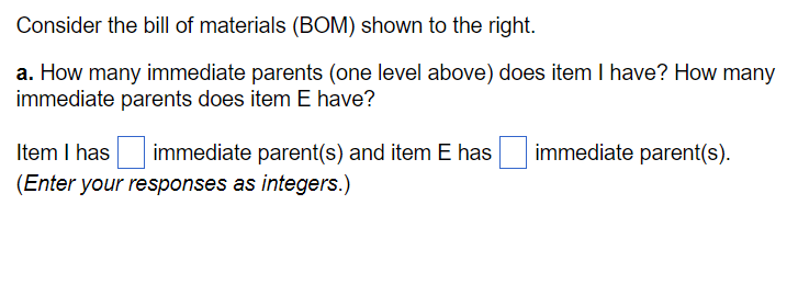 PLASESE ANSWER ALL PARTS A TILL E Consider the