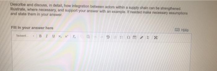 Describe and discuss, in detail, how integration