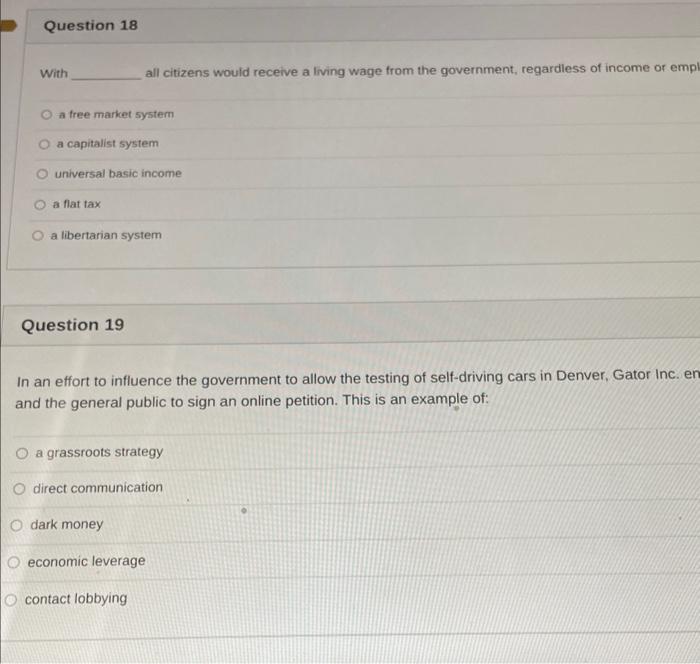 answer all questions and i will upvote Proponents