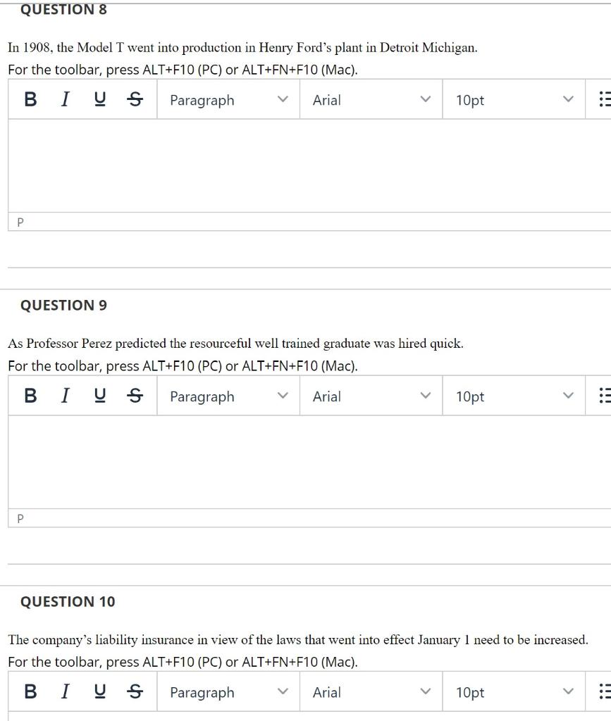 All errors must be corrected to receive credit