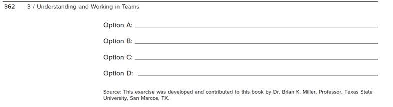 Exercise 14-A Decision-Making Matrix Step 1: Use