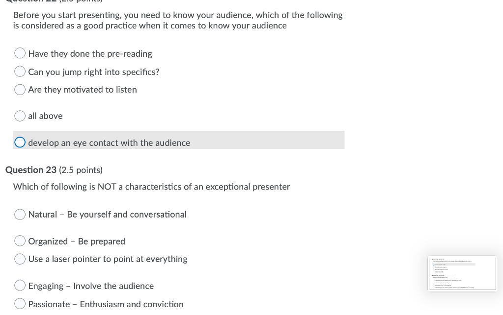 Before you start presenting, you need to know